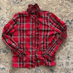 Red Plaid women’s  Shirt